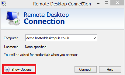 Show Options